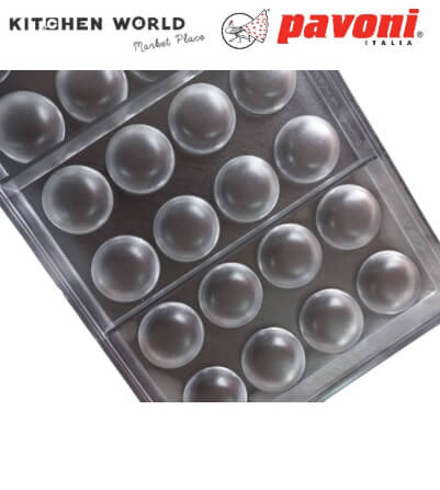 พิมพ์อบขนมโพลีคาร์บอเนตครึ่งวงกลม PAVONI CT0759-5046 จำนวน 24 ช่อง_4